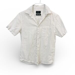 Primark White Linen Blend Shirt